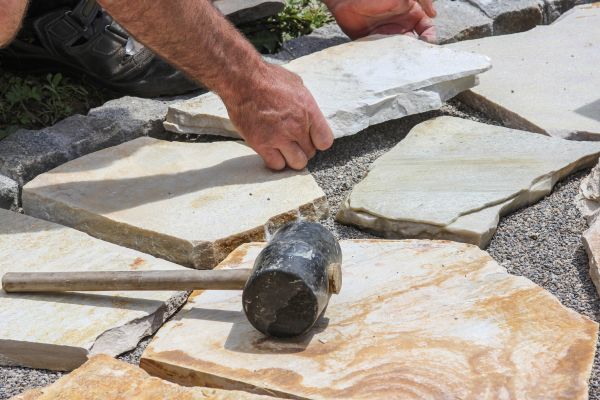 Stone Sidewalk Installation in Orem