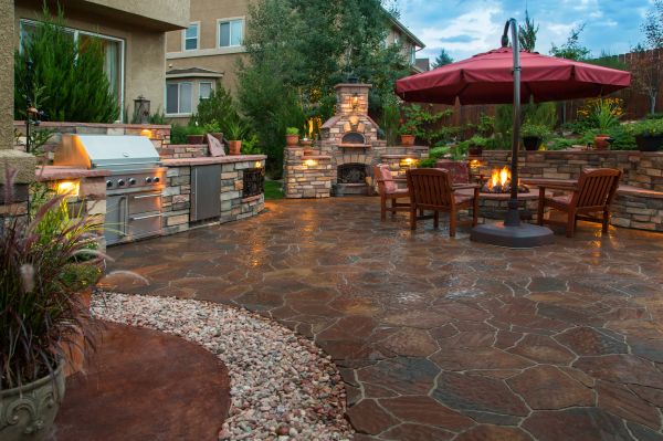 Stone Patio Construction in Orem