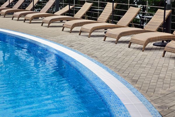 Poolside Hardscaping in Orem