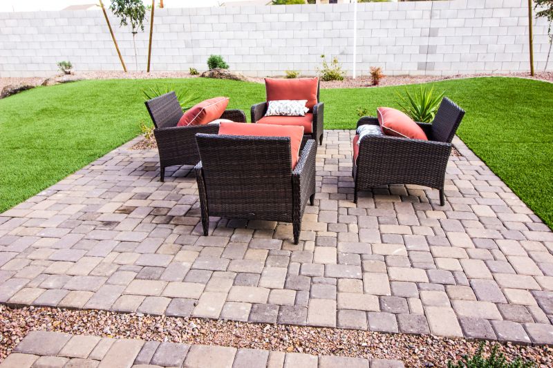Outdoor Paver Lounge Area